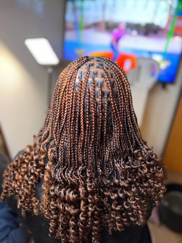 knotless braids short