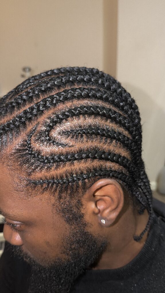feed in braids cornrows medium