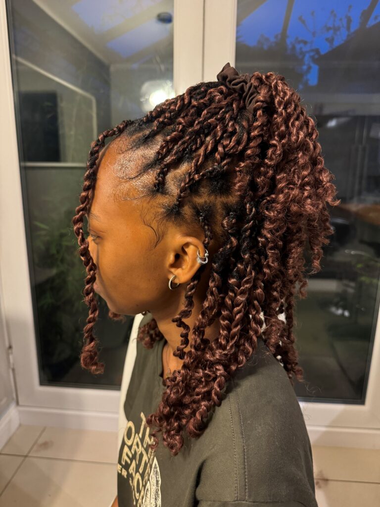 passion twist, medium short